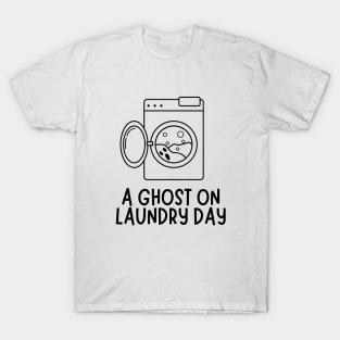 A ghost on laundry day- a funny ghost design T-Shirt